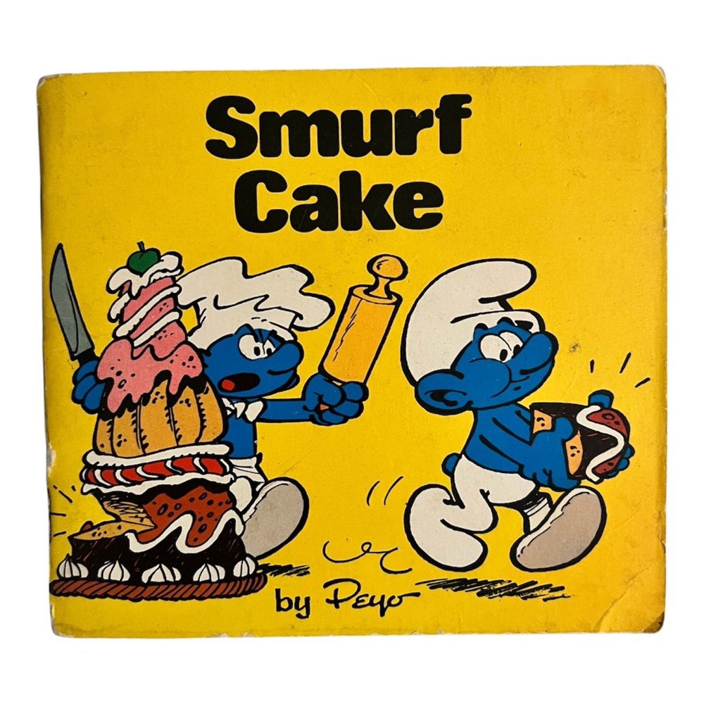 Smurf Cake by Peyo 1st American Edition Vintage Mini Childrens Reader